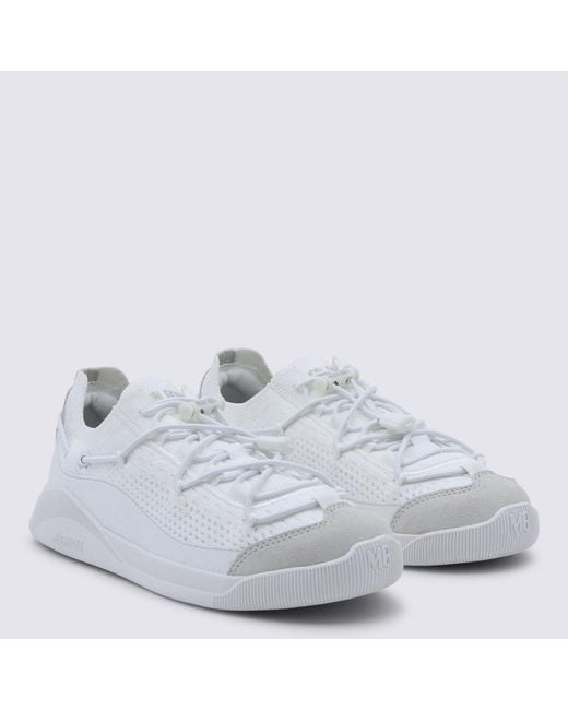 Moon Boot White Leather Sneakers