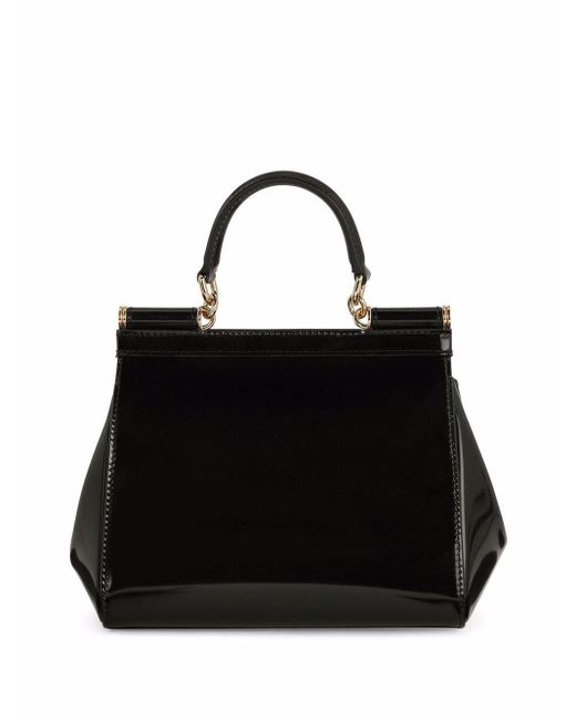 Dolce & Gabbana Black Sicily Medium Handbag
