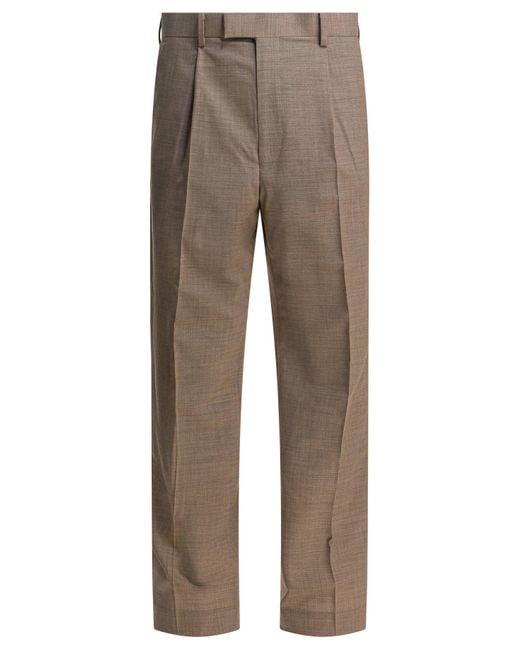 Wool Pants Trousers-Uomo di Auralee in Gray da Uomo