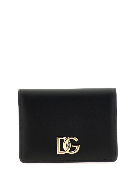Logo Wallet Portafogli Nero di Dolce & Gabbana in Black
