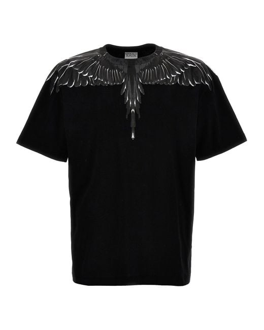 Marcelo Burlon Black Icon Wings T-shirt for men