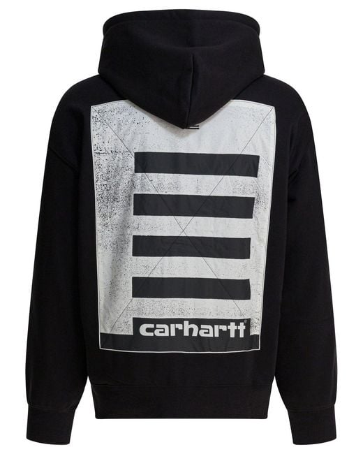 Carhartt Blue "Archive Lines" Hoodie for men