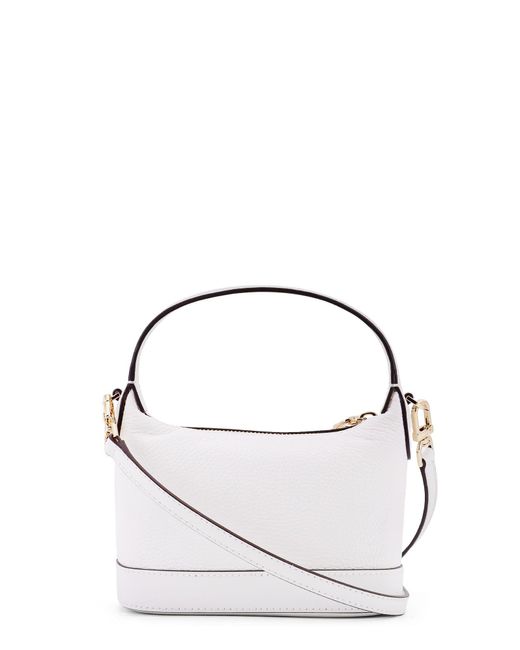 Michael Kors Metallic Wythe Leather Handbag With Frontal Logo