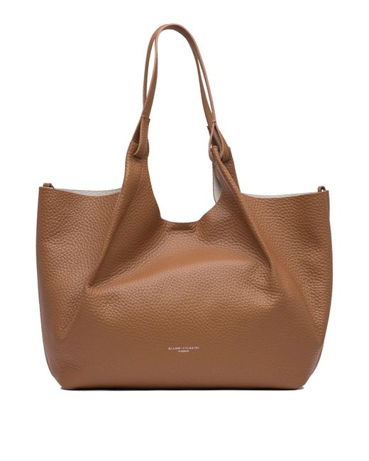 Dua Borse A Spalla Marrone-Donna di Gianni Chiarini in Brown