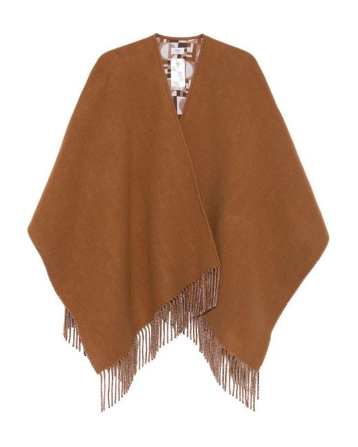 Fendi Brown Camel Wool Blend Jacket
