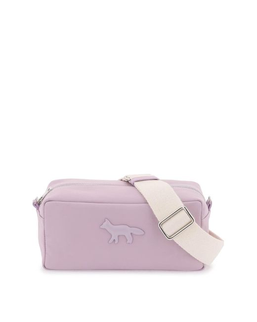 Maison Kitsuné Purple Cloud Shoulder Bag With Strap