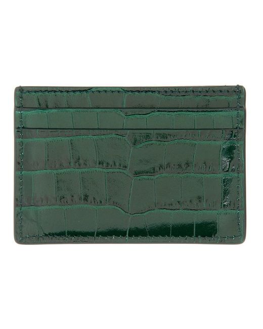 Leather Card Holder-Uomo di Tom Ford in Green da Uomo