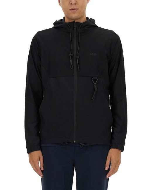 Technical Fabric Sweatshirt-Uomo di Boss in Blue da Uomo