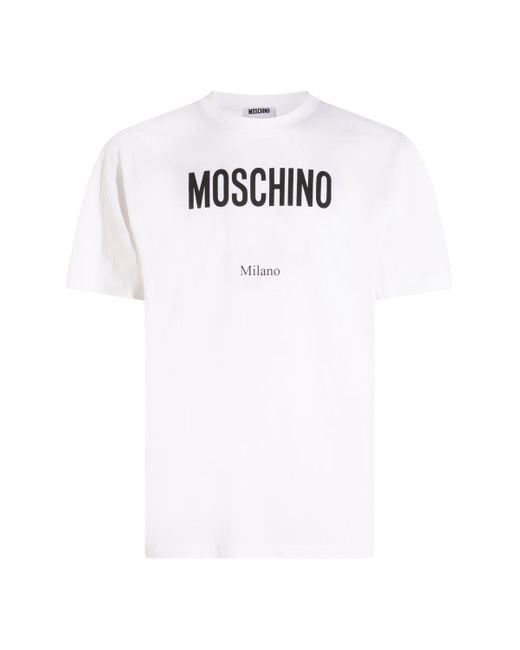 Moschino White T-Shirts And Polos for men