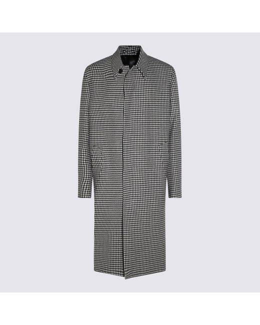 Lardini Gray Coats Pied De Poule for men