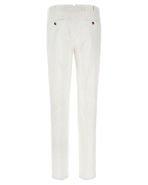 Brunello Cucinelli White Chinos for men