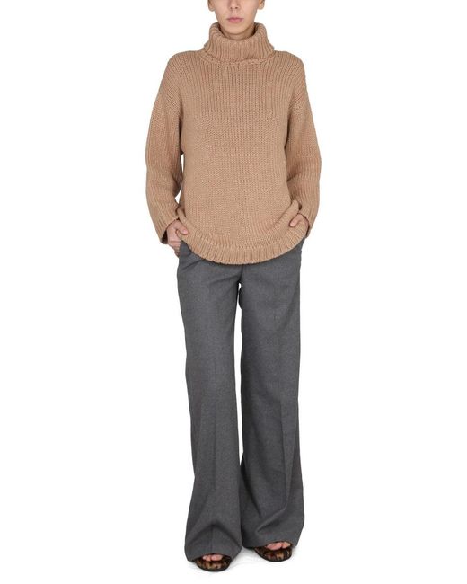 RED Valentino Natural Wool And Lurex Blend Sweater
