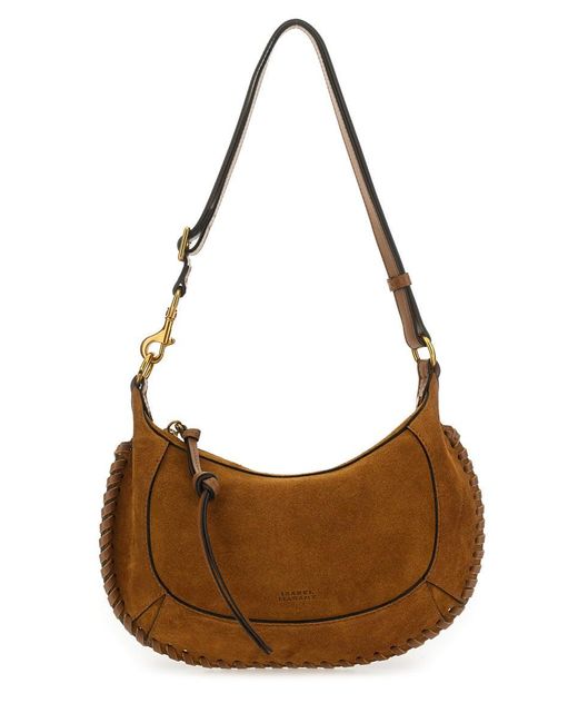 Borsa Oskan Moon A Spalla di Isabel Marant in Brown