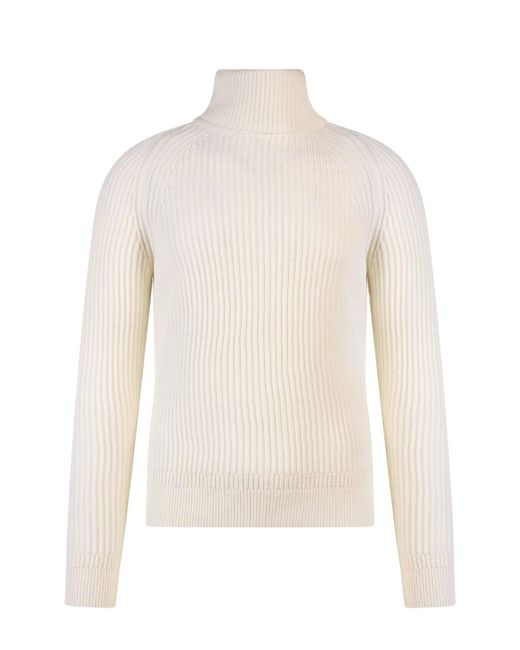 Zanone White Sustainable Virgin Wool Sweater for men