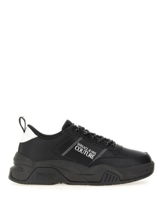 Versace Jeans Couture Black Sneaker With Logo for men