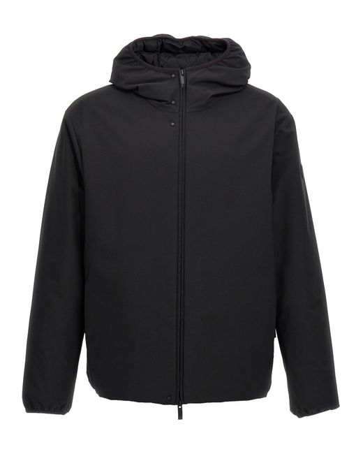 Moncler Black Polset Casual Jackets, Parka for men