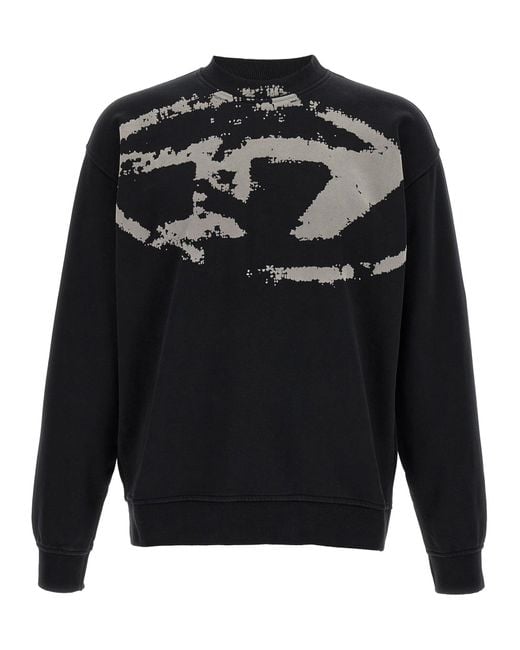 DIESEL Black Boxt-N5 Sweatshirt for men