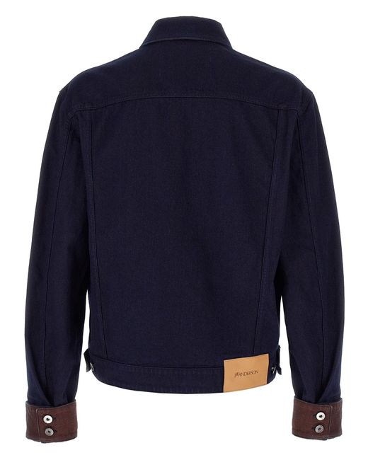J.W. Anderson Blue 'Turn Up Cuff' Jacket for men