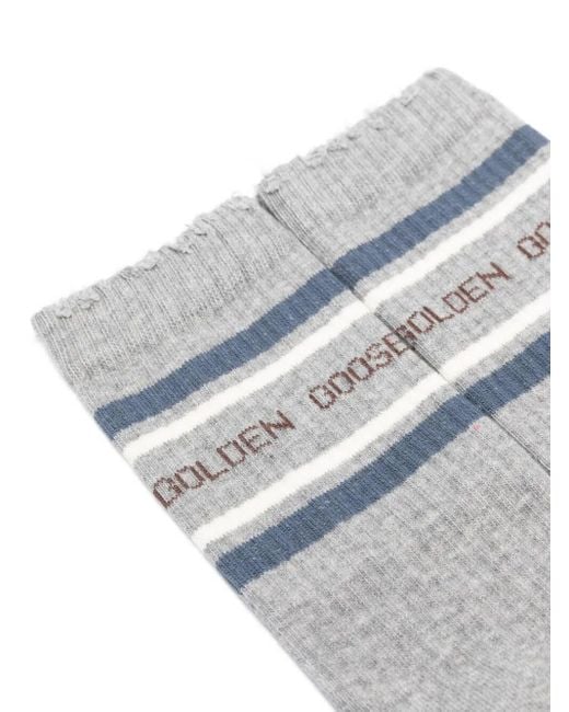 Calzini A Righe di Golden Goose Deluxe Brand in Gray