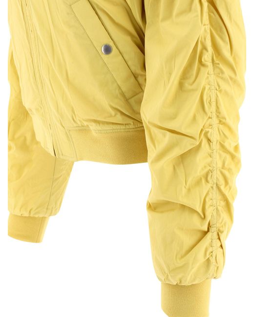 Isabel Marant Yellow Bessime Cotton-blend Bomber Jacket