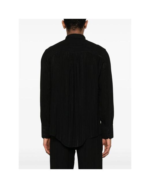 Camicie Seta-Uomo di Ernest W. Baker in Black da Uomo