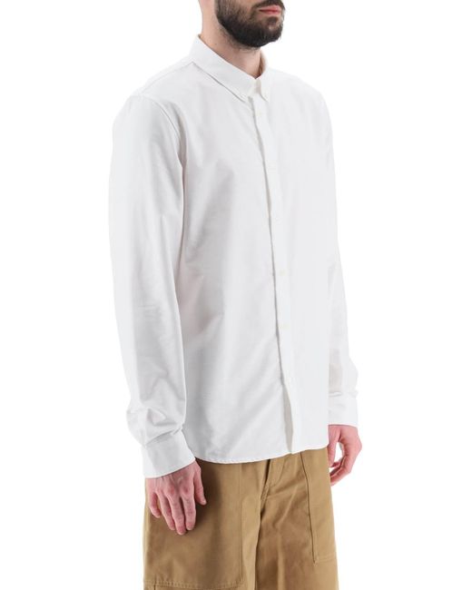 A.P.C. White Button Down Shirt for men