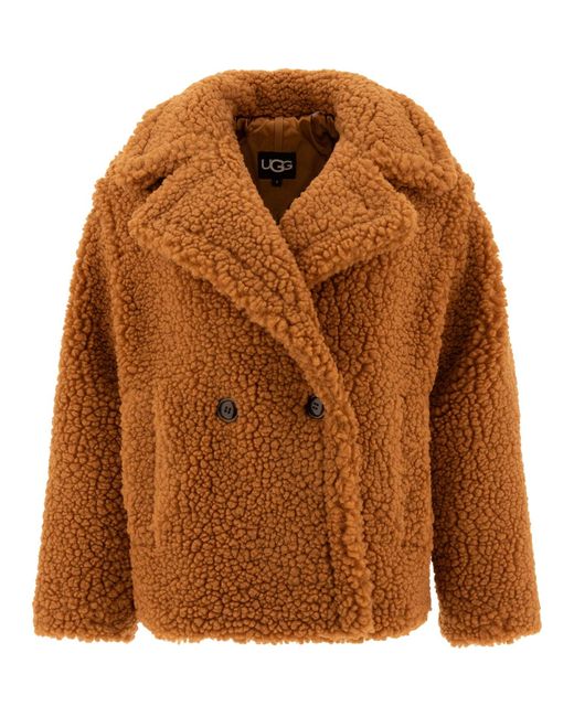 Alexander McQueen Brown Teddy Gertrude Coats
