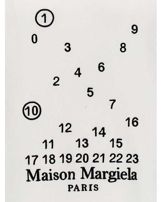 Maison Margiela White Hoodie With Logo for men