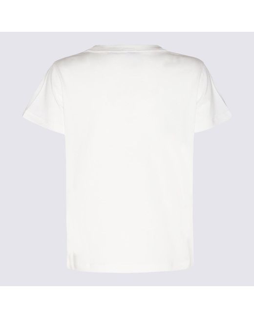Pinko White Cotton T-Shirt