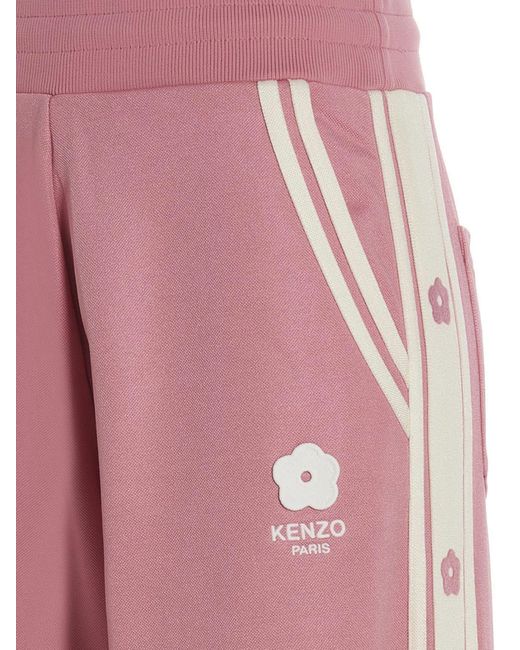 Logo Embroidery Joggers Pantaloni Rosa di KENZO in Pink