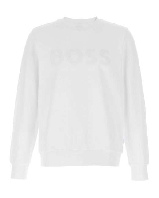 Soleri 120 Felpe Bianco-Uomo di Boss in White da Uomo