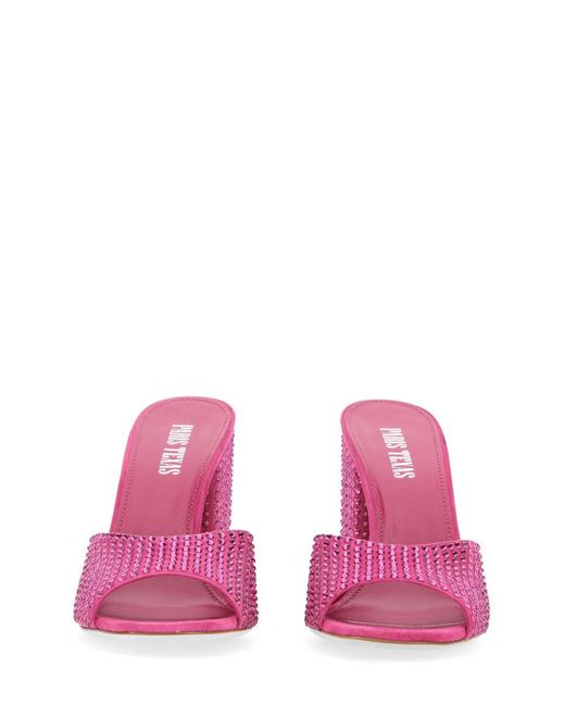 Paris Texas Pink Mule Holly Anja Open-Toe Mules