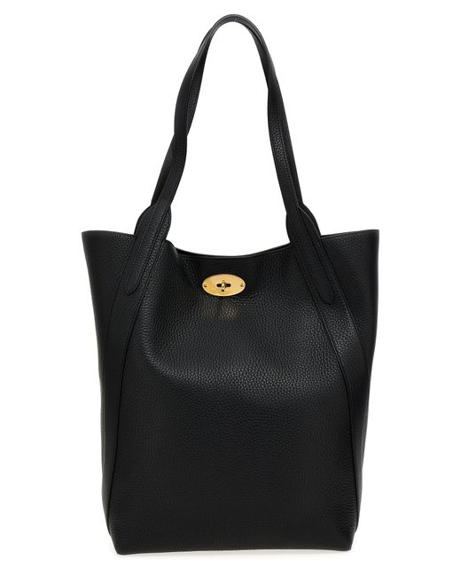 Mulberry Black North South Bayswater Shopper Tote Bag