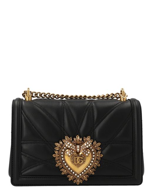 Dolce & Gabbana Black Devotion Crossbody Bags