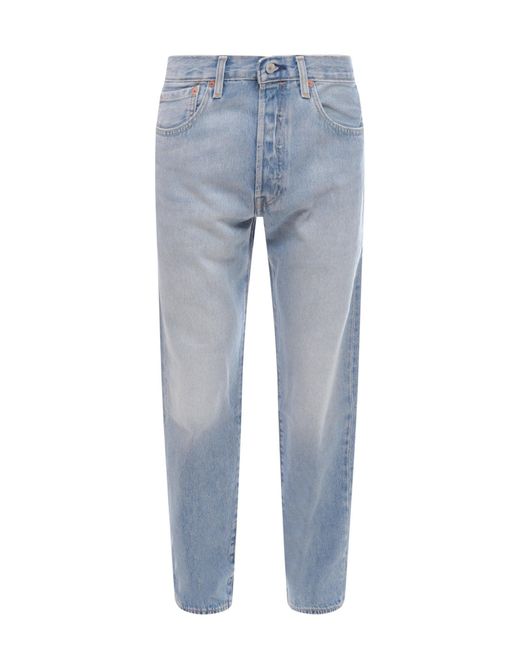 Jeans 501 Original con targhetta iconica di Levi's in Blue da Uomo