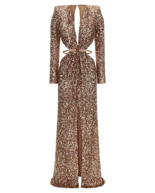 Elisabetta Franchi Women's Natural Red Carpet Dresses Pink