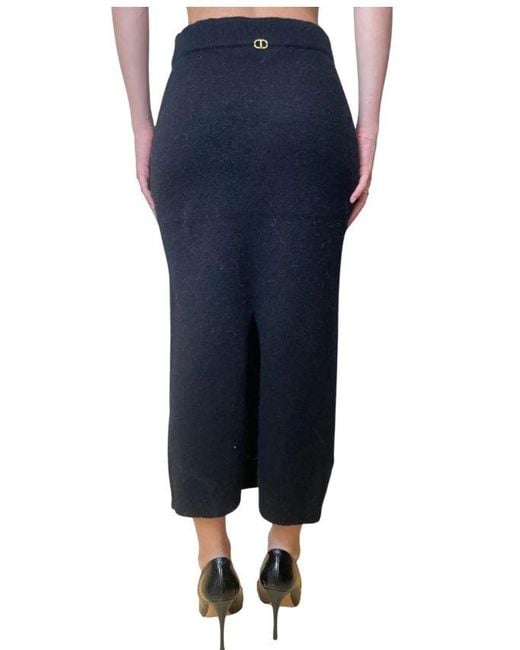 Twinset Skirts Blacks And Greys