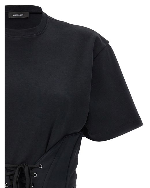 Corset T Shirt Nero di Mugler in Black