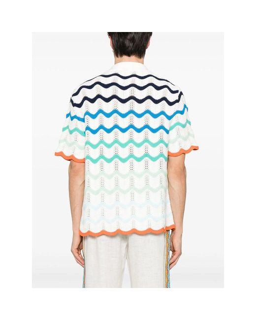 Shorts Bianco-Uomo di Casablanca in Blue da Uomo