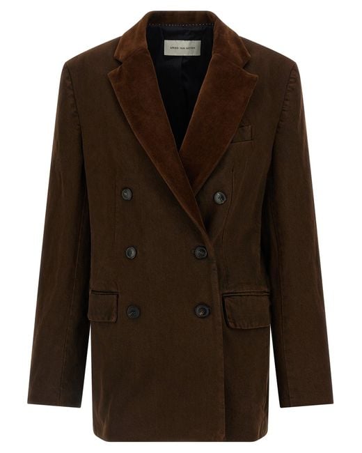 Dries Van Noten Brown 'Befya' Blazer