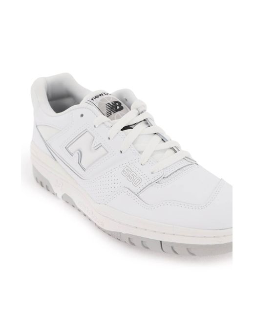 New Balance White 550 Sneakers for men