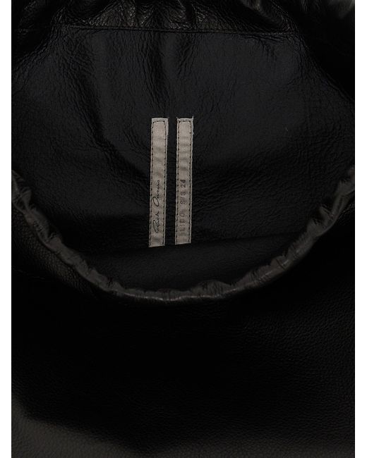 Leather Backpack Zaini Nero di Rick Owens in Black da Uomo