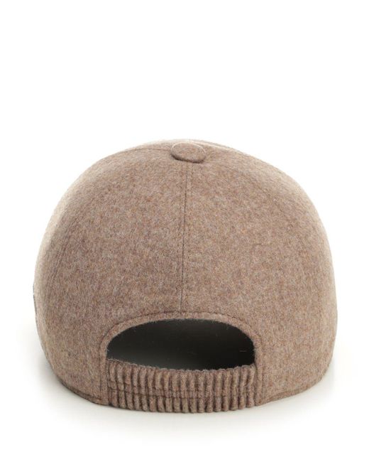 Oasi Cashmere Baseball Cap Cappelli Marrone-Uomo di Zegna in Natural da Uomo
