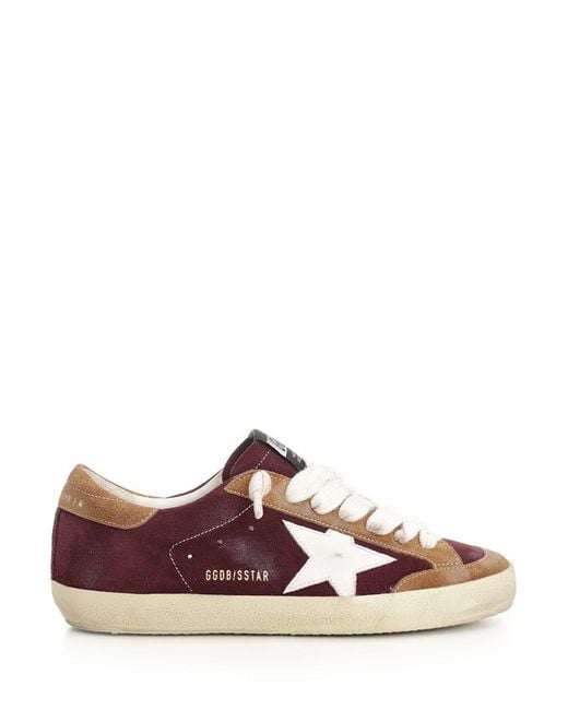 Golden Goose Deluxe Brand Brown Superstar Sneakers Bordeaux for men