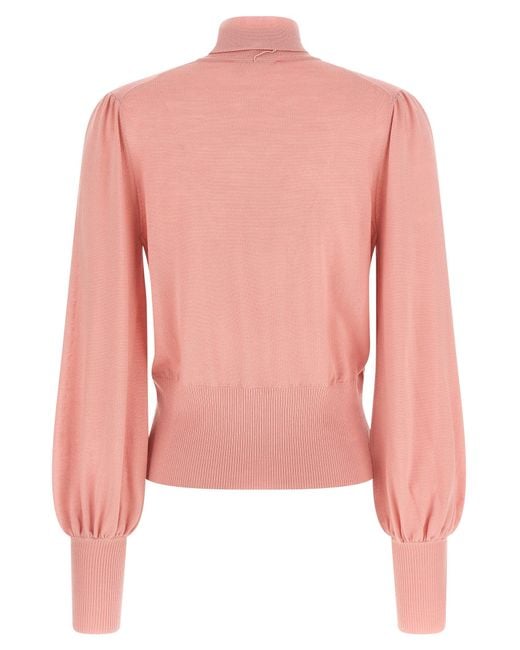 Zimmermann Pink 'Pussybow' Sweater