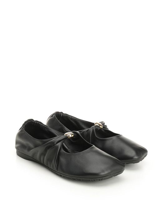 Loewe Black Pebble Ballerinas Scarpe Basse