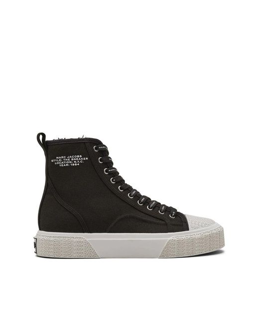 Marc Jacobs Black Cotton Rubber Sneakers for men