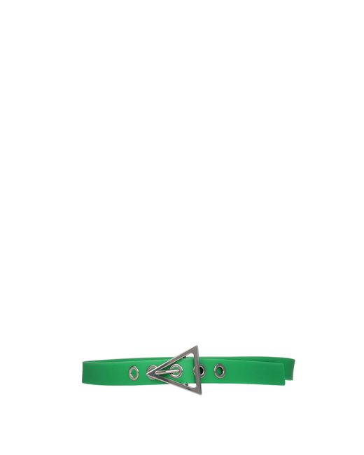 Bottega Veneta Green Thin Belts Rubber for men