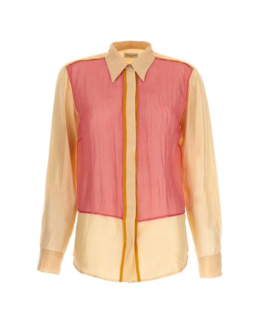 Dries Van Noten Pink Chowis Shirt