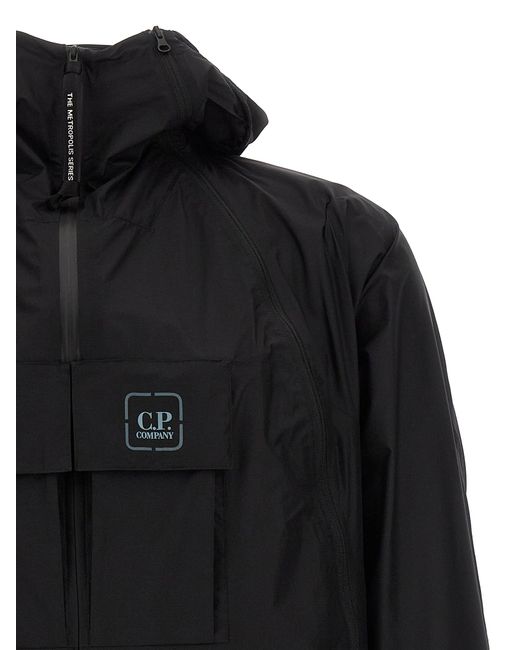 C P Company Black 'Metropolis Series Pertex' Jacket for men